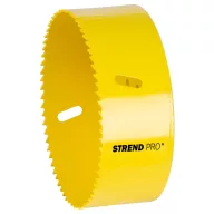   Bi-Metál koronafúró fej, Strend Pro BHS44, sárga, átmérő: 114 mm, HSS M3, fémhez, fához, gipszkartonhoz, műanyaghoz, váltakozó fogazás, törésálló, gyors vágás