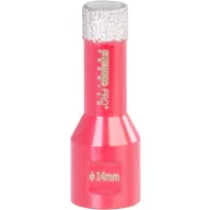   Gyémánt koronafúró, Strend Pro Premium DCB11, piros, átmérő: 14 mm, menet: M14, csempéhez, kőburkolathoz