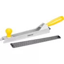 Gipszkarton reszelő, Strend Pro RPW-508, ezüst/sárga, 25 cm, fém talp, műanyag markolat, gipszkarton és fa megmunkálásához
