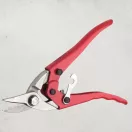 Lemezvágó olló, Rostex 2325, piros, 240 mm, jobbos kivitel, lemezekhez maximum 1,3 mm vastagságig