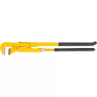   Csőfogó, Strend Pro PW509 Herkules, sárga/fekete, 250 mm, 1" befogás, fogazott pofák, hosszú fogantyú, fém