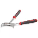 Vízpumpafogó, Strend Pro Premium ComfortGrip DL417, fekete/piros, 250 mm, fogazott pofák, állítható pofatávolság, fém, TPR bevonat