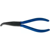   Laposfogó, 346A/0170 PH NI-CR, kék, 170 mm, hajlított, lapos belső, nikkel-króm acél, PVC bevonat, precíziós, műszerész