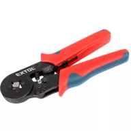   Krimpelőfogó, Extol Premium 8831132, piros/szürke, 175 mm, érvéghüvelyekhez, krimpelési tartomány: 0,08-6,0mm2, edzett acél, műanyag markolat
