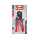 Krimpelőfogó, Extol Premium 8831132, piros/szürke, 175 mm, érvéghüvelyekhez, krimpelési tartomány: 0,08-6,0mm2, edzett acél, műanyag markolat