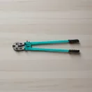 Csapszegvágó, Aiwo D10106, türkiz/fekete, 91 cm, emelőkaros, acél