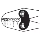 Krimpelőfogó, Klauke K25, fekete/kék, 325 mm, kábelekhez, krimpelési tartomány: 0,5-16 mm2, edzett acél, műanyag markolat