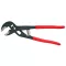 Vízpumpafogó, Strend Pro WS-24-10, fekete/piros, 250 mm, fogazott pofák, állítható pofatávolság, rugóval, fém, PVC bevonat