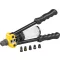 Szegecselő fogó, Strend Pro R09-803, fekete, 280 mm, popszegecshez (2,4–4,8 mm), szegecsgyűjtő tartállyal, acél, rozsdamentes acél és alumínium szegecsekhez