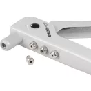 Szegecselő fogó, Strend Pro R0727, fehér/fekete, 270 mm, popszegecshez (3,2-4,8 mm), acél, rozsdamentes acél és alumínium szegecsekhez