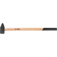   Lakatoskalapács, Strend Pro HM131 Heavy, fekete, 3000 g, fa nyél, acél fej, DIN 1042, lapos/hegyes