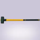 Bontókalapács, Strend Pro HS0531, sárga/fekete, 8000 g, üvegszálas nyél, acél fej, DIN 6475, lapos/lapos