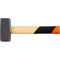 Kőműveskalapács, Strend Pro Premium HS1008, szürke, 2000 g, fa nyél, acél fej, lapos/lapos