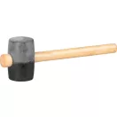 Gumikalapács, Strend Pro, fekete, 680 g, fa nyél, gumi fej