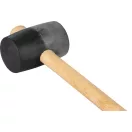 Gumikalapács, Strend Pro, fekete, 680 g, fa nyél, gumi fej