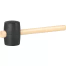 Gumikalapács, Strend Pro Blackhead, fekete, 900 g, fa nyél, gumi fej