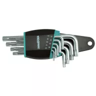   Torxkulcs-készlet, Whirlpower 158-1109, ezüst/fekete, 9 részes, T10, T15, T20, T25, T27, T30, T40, T45, T50