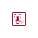 Racsnis csillag-villáskulcs, Gedore Red 3300867, ezüst, 27 mm, Cr-V, DIN 3113, 15°-ban hajlított