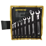   Csillag-villáskulcs-készlet, Strend Pro HR31583, ezüst, 8 részes, 8–19 mm, Cr-V