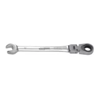   Racsnis csillag-villáskulcs, Whirlpower 1244-13 FlexiGear T72, ezüst, 14 mm, Cr-V, 180°-ban állítható fej