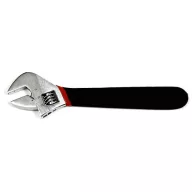   Franciakulcs, Strend Pro WRA-102, fekete/ezüst, fej: 0-48 mm állítható, teljes hossz: 380 mm, állítható