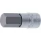 Dugófej, BGS 4295, ezüst, 22 mm, 1/2", Cr-V, teljes hossz: 70 mm