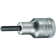   Dugófej, Gedore IN19-10, ezüst, 10 mm, 1/2", Cr-V, hatlapú