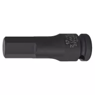   Dugófej, Unior 231/4AHX, fekete, 10 mm, 1/2", Cr-Mo, hosszított, ipari