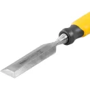 Lapos véső, Strend Pro Premium, sárga, 32 mm, faipari munkákhoz, króm-vanádium ötvözött acél penge, kétkomponensű markolat