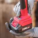 Akkumulátoros metszőolló, Worcraft CSC-S20LiCP ShareSYS, piros/fekete, 20 V Li-Ion, maximum 30 mm vastagság, akkumulátor és töltő nélkül