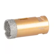   Gyémánt koronafúró, Strend Pro, 28 mm, M14 menetes rögzítés, 35 mm vágásmélység, száraz vágáshoz, kerámiához, márványhoz, gránithoz és kőhöz