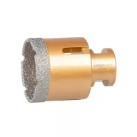   Gyémánt koronafúró, Strend Pro, 45 mm, 35 mm vágási mélység, M14 menet, száraz fúráshoz, csempéhez, márványhoz, gránithoz és kőhöz, max. 13 000 ford./perc