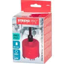 Gyémánt koronafúró, Strend Pro Premium, piros, átmérő: 82 mm, menet: M16, központosító fúróval, csempéhez, kőburkolathoz, 5 fogas