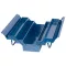 Szerszámosdoboz, Strend Pro TB101B, 43 x 20 x 21 cm, kék, 5 részes, fém