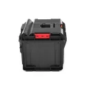 Szerszámosláda, Qbrick Patrol System ONE 350 Basic, 58,5 × 38,5 × 32 cm, fekete, 38 l, por- és vízálló tömítés, megerősített fedél, kivehető rekesz, 50 kg teherbírás