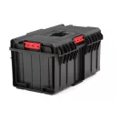 Szerszámosláda, Qbrick Patrol System ONE 350 Basic, 58,5 × 38,5 × 32 cm, fekete, 38 l, por- és vízálló tömítés, megerősített fedél, kivehető rekesz, 50 kg teherbírás