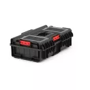 Szerszámosdoboz, Qbrick Patrol System One 200 Profi, 58,5 x 38,5 x 19 cm, fekete, 15,5 l, víz- és porálló, hermetikus, rekeszes rendezővel, 120 kg teherbírás