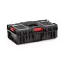Szerszámosdoboz, Qbrick Patrol System One 200 Profi, 58,5 x 38,5 x 19 cm, fekete, 15,5 l, víz- és porálló, hermetikus, rekeszes rendezővel, 120 kg teherbírás