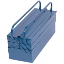 Szerszámosdoboz, Strend Pro TB101E, 53 x 20 x 21 cm, kék, 5 részes, fém, műhelybe, szerszámok áttekinthető tárolásához