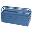 Szerszámosdoboz, Strend Pro TB101E, 53 x 20 x 21 cm, kék, 5 részes, fém, műhelybe, szerszámok áttekinthető tárolásához