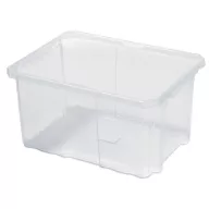   Rendszerező doboz, Prosperplast Cargo NCC16, 40 x 30 x 20 cm, átlátszó, műanyag, fedél nélküli, könnyű