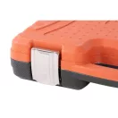 Bit és dugókulcs készlet, Strend Pro WT940, 94 részes, narancssárga/fekete doboz, 1/4", 1/2", racsnis, 30 db bit, 49 db dugókulcs, toldók, fogantyúk, adapterek