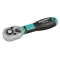 Racsnis kulcs, Whirlpower 16122-08, ezüst/fekete, 1/4", váltás karral, Cr-V, 108 mm