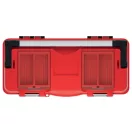 Szerszámosdoboz, Prosperplast Aptop Plus KAP6030, 59,8 × 28,6 × 32,7 cm, fekete, többfunkciós, hordozható, fogantyúval