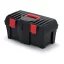 Szerszámosdoboz, Prosperplast Caliber KCR5025, 46 × 25,7 × 22,7 cm, fekete, fogantyúval, hordozható