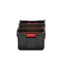 Szerszámosdoboz, Qbrick Patrol System One Box Plus, 53,5 × 29,5 × 22,2 cm, fekete, 35 l, nyitott kialakítás, moduláris