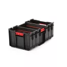 Szerszámosdoboz, Qbrick Patrol System One Box Plus, 53,5 × 29,5 × 22,2 cm, fekete, 35 l, nyitott kialakítás, moduláris