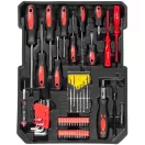 Szerszámkészlet, Strend Pro S873, 117 részes, kofferben, 1/4" és 1/2" dugókulcsokkal, fogókkal és csavarhúzókkal