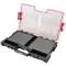 Rendszerező koffer, Qbrick Patrol System One Organizer L, 53,1 × 37,9 × 7,7 cm, fekete, 6 l, polikarbonát fedél, víz- és porálló, többrétegű habszivacs betéttel