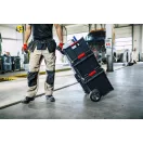 Szerszámosláda, Qbrick Patrol System One 350 Vario, 58,5 × 38,5 × 30,1 cm, fekete, 38 l, por- és vízálló, megerősített, moduláris, PRO kompatibilis, 50 kg teherbírás